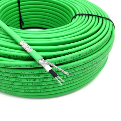 MINCO HEAT 1~100 Meters 110V/220V Heat tracing Roof Pipe Protection Anti freezing and De icing Self regulating Heating Cable