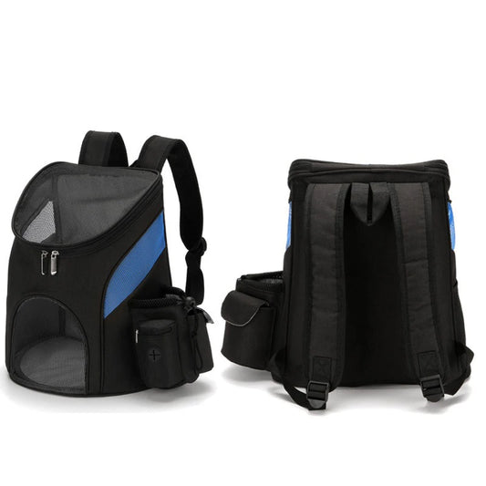 Pet Backpack Foldable Pet Portable Bags for Going Out Mesh Breathable with Side Pocket Cat Carriers Bags Dog Outside Backpack