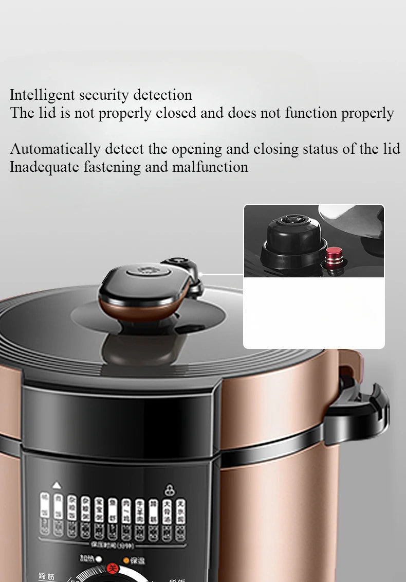 220V Electric Pressure Cooker Home Smart 5-liter Multi functional Pressure Cooker Rice Cooker
