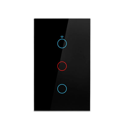 Tuya App US WiFi Smart Wall Switch 1/2/3/4 Gang No Neutral Wire Touch Sensor LED Light Switches Smart Home Alexa Google Home