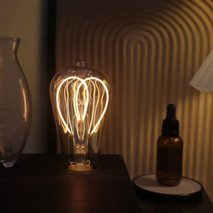 Aroma Diffuser Vintage Tungsten Filament Lamp Aromatherapy Machine Humidifier Lighting Sandalwood Pure Essential Oil Diffuser