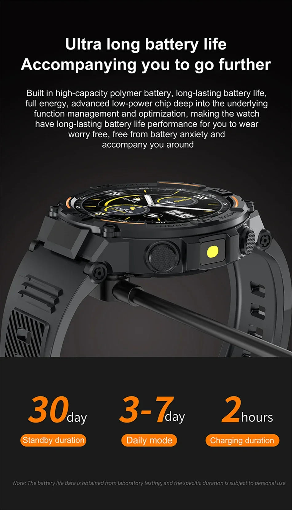 2025 New Sport Smart Watch Men 360*360 HD Screen Flashlight Health Monitoring IP68 Waterproof Heart Rate BT Call Smartwatch Man