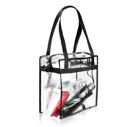 Summer Waterproof PVC Tote Bags Transparent Lady Shoulder Bag Girl Clear Color Handbag Messenger Ins Beach Bag Square Shape