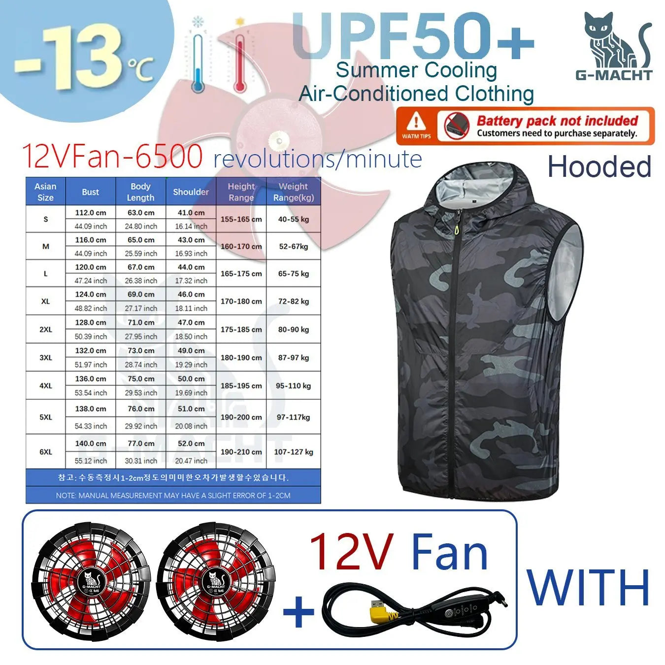 Summer Cooling Vest Men USB Charging Fan Sleeveless Jacket Air Conditioning Clothing Breathable Cool Working Coat for Outdoor Wo