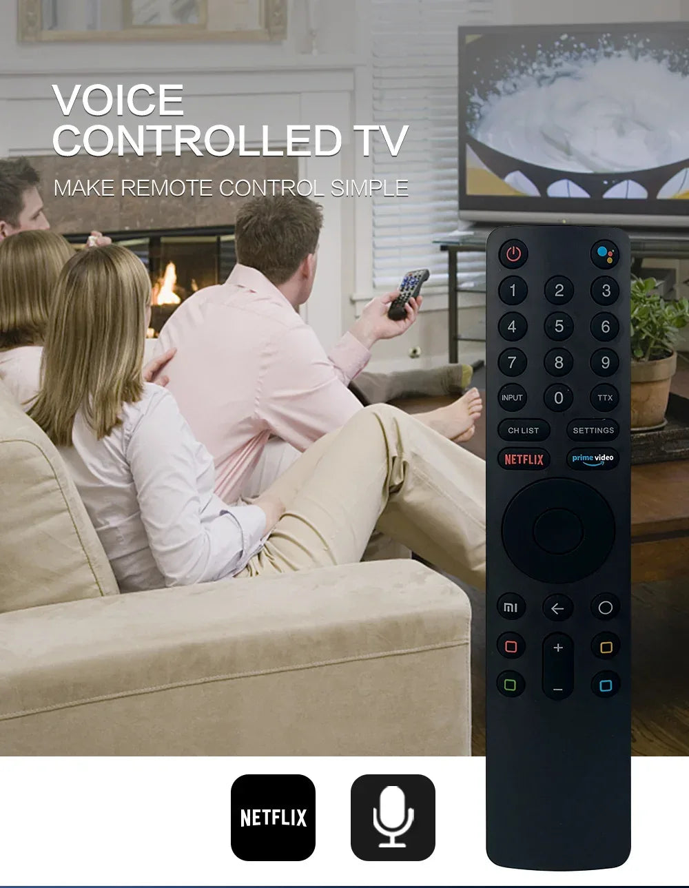XMRM-010 Voice Remote Control For Xiaomi MI TV 4A Android Smart TVs Wireless L65M5-5ASP L32M5-5ASP L43M5-5ASP L55MS-5ASP