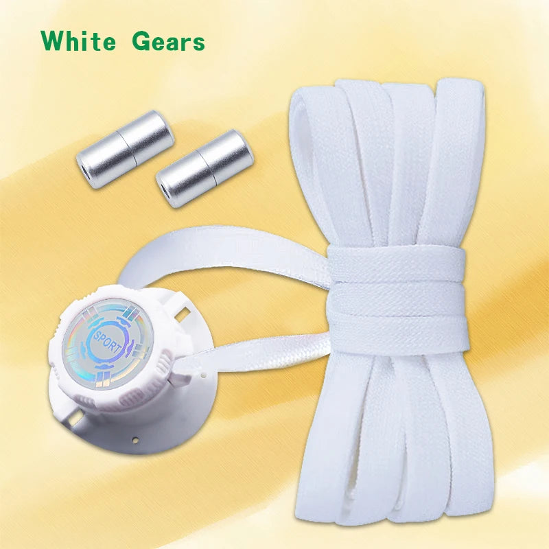 Automatic Flat Shoelaces Without ties casual shoes Swivel Buckle Laces Adults Kids Sneakers No Tie Shoe laces