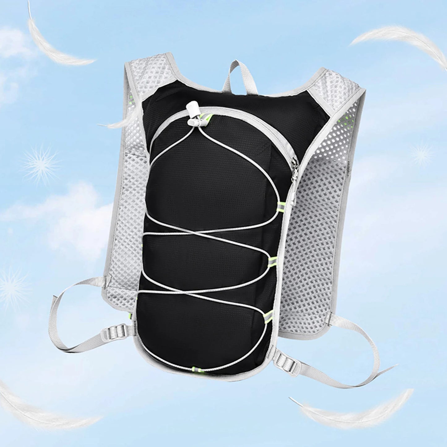 Running Backpack Hiking Bag Breathable Waterproof Portable Water Bottle Backpack Cycling Backpack for Camping, Adventure