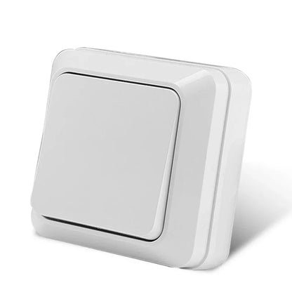 Blue Flame Retardant EU Standard Spray Plastic Rocker Switch Wall Surface 2 Gang 1 Way Button Light Switch On/Off Classic Switch