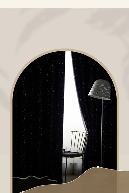 Home Children's Room Blackout Curtain Bedroom Soundproof Drapes Large Area Balcony Bay Window Curtains Modern Living Room Drape