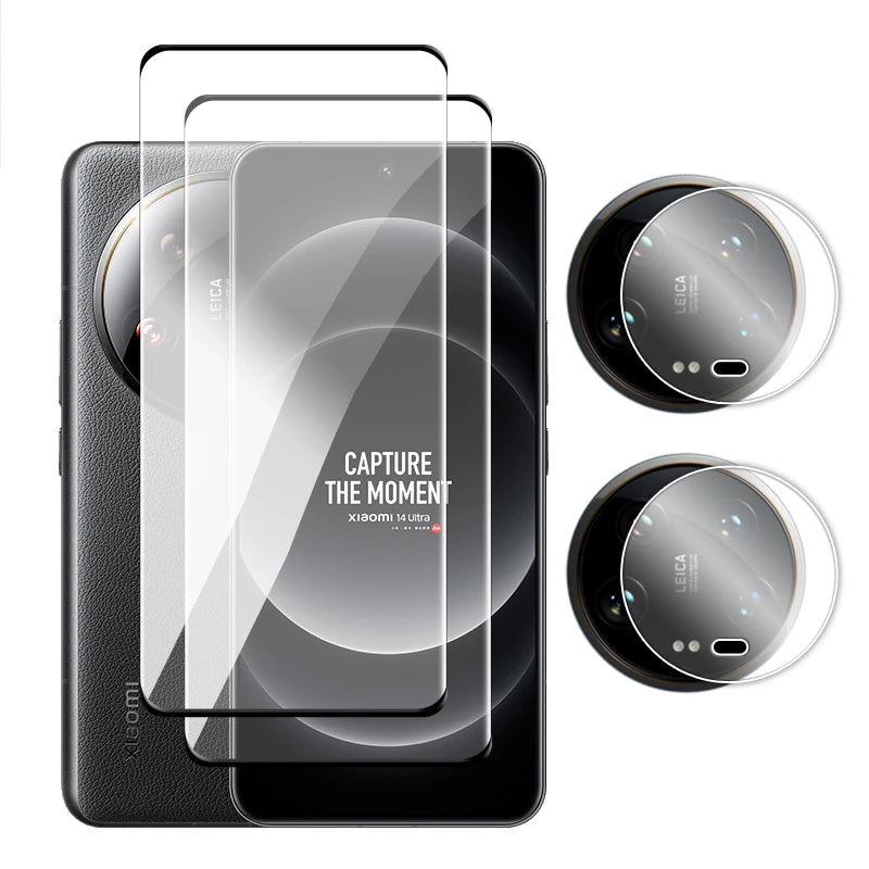 For Xiaomi 14 Ultra 5G Glass Full Cover 3D Curved Screen Protector Xiaomi 13 14 Ultra Tempered Glass For Xiaomi 14 Ultra Film