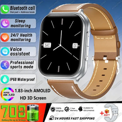 New Bip 6 Pro Smart Watch Men Outdoor Sports Fitness Track IP68 Waterproof Heart Rate BT Call 700 mAh Battery Smartwatches Women