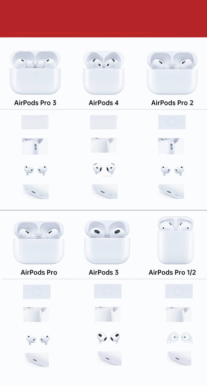 2026 Airpod Leather Soft Case for Airpods4 1 2 3rd Generation Protective Case for Airpodspro3 Pro2 Bluetooth Headset Case