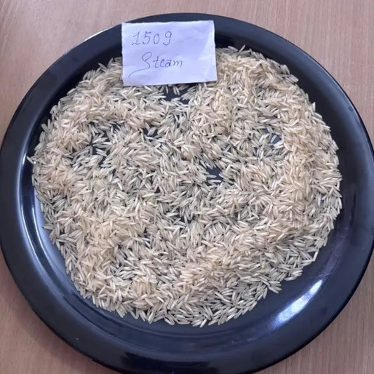 1509 Steam Basmati Rice Premium Fresh Aged Long Grain Aromatic Parboiled a Grade Export Quality Bulk Supply Saanvisha Global by PDG ibma