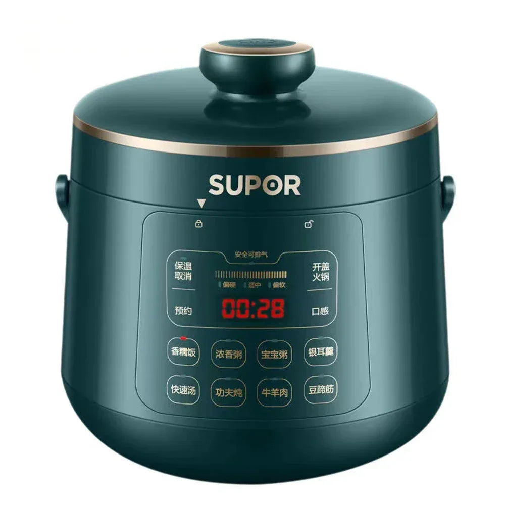 SUPOR 2.3L Electric Pressure Cooker Mini Rice Cooker Small Stainless Steel Electric Cooker High Quality Kitchen Appliances
