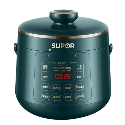 SUPOR 2.3L Electric Pressure Cooker Mini Rice Cooker Small Stainless Steel Electric Cooker High Quality Kitchen Appliances
