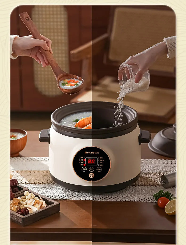 Electric slow cooker for baby food, ceramic household fully automatic stew pot, soup pot, electric slow cooker, porridge cooker