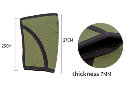 7mm Knee Pads Fitness Squatting Sports Protective Elasticity Hard Pulling Powerlifting Training Bodybuilding Knee Protector