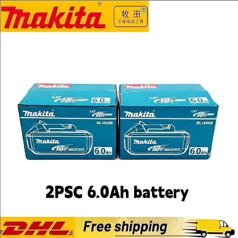 Original Makita 6Ah for Makita 18V Battery BL1830B BL1850B BL1850 BL1840 BL1860 BL1815 Replacement Lithium Battery