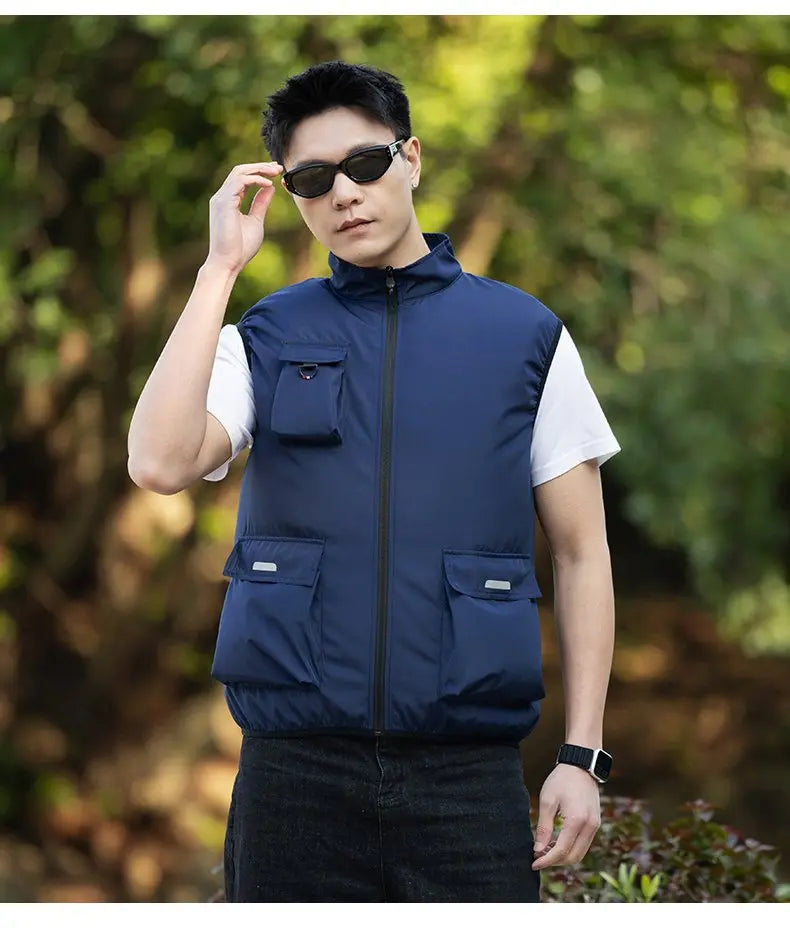 2026 New Cooling Vest Air Conditioner Clothes 3 Gears Wearable Cooling Fan Vest Breathable Sleeveless Workwear For Summer Outdoo