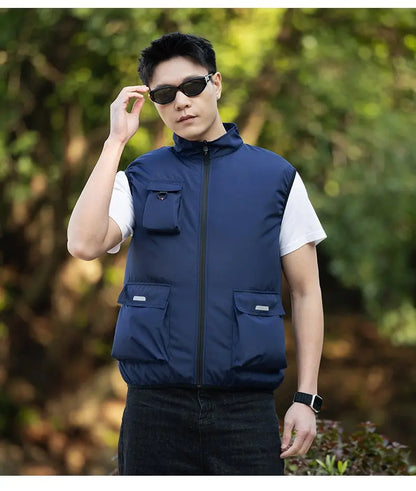 2026 New Cooling Vest Air Conditioner Clothes 3 Gears Wearable Cooling Fan Vest Breathable Sleeveless Workwear For Summer Outdoo