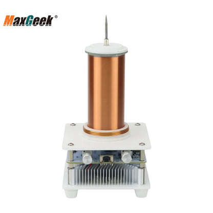 Wishcolor YSKJ-36 Blue/Golden Double Class E Tesla Coil with 10cm Thin Arc Support Music Bluetooth Playback