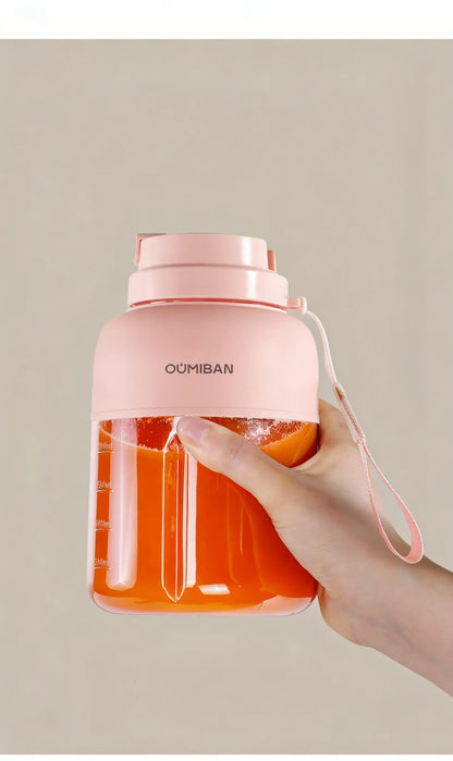 High Aesthetic 1300ml Large Capacity USB Rechargeable Portable Blender Juicer, Kitchen Fruit Juicer, Food Prep