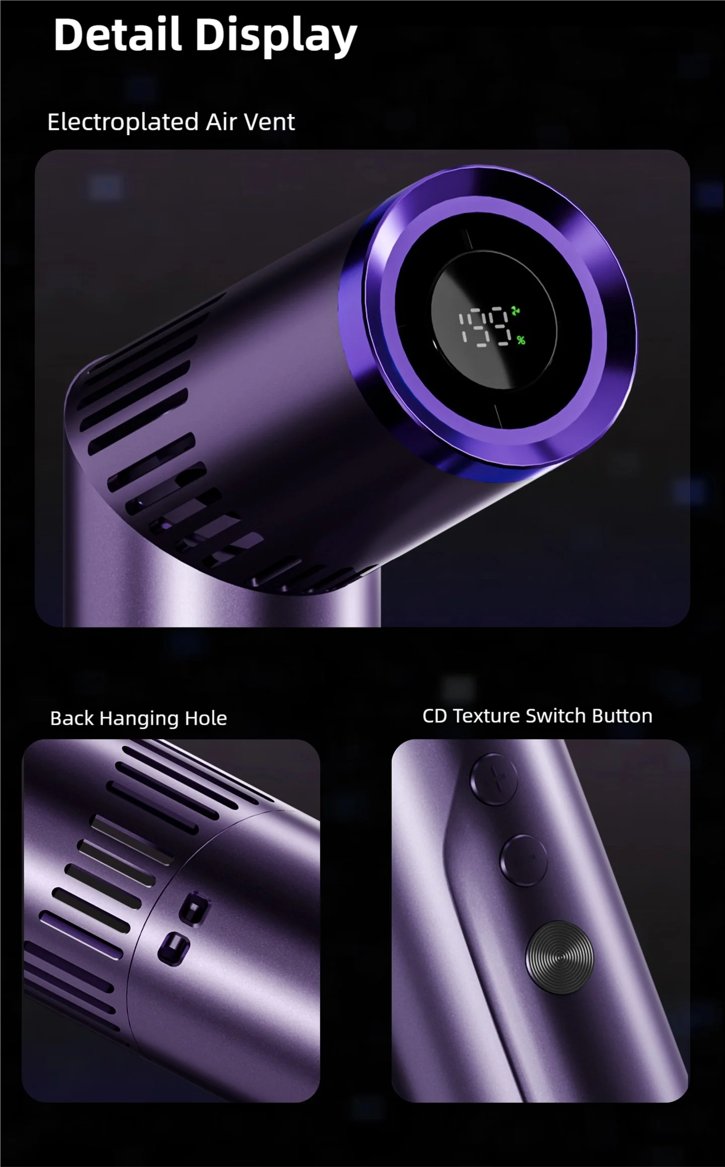 Lipstick Fan Portable Outdoor 199 Speed Brushless High Speed Fan Large Capacity Mini Foldable Handheld/chest Hanging Fan 3000mah