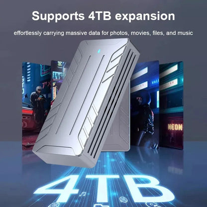 40Gbps USB 4.0 SSD Enclosure Thunderbolt USB-C M.2 NVMe SSD Case Compatible with USB 3.2/3.1/3.0 For Macbook iPad Phone Laptop