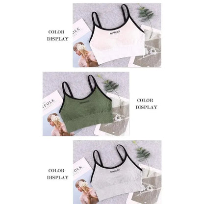 New Sports Bra For Women Gym Sexy Crop Top Bra Women Cotton Underwear Soft Comfort Tube Tops Female Brassiere Tops For Girls