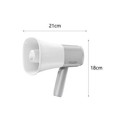 Bullhorn Megaphone Speaker Foldable Handle Amplifier 800m Penetrations for Outdoor Safe Drills Sports Cheerleading Fan Coaches