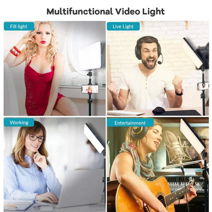 MEUYAG 11 Inch 2700K-6500K LED Panel Light Photographic Lighting Portable Video Fill Light for Photography Shooting