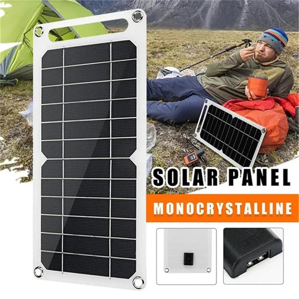 5V 10W Solar Panel USB Outdoor Hike Camping Portable Cells Battery Solar Charger Charging Plate for Mobile Phone Power Bank