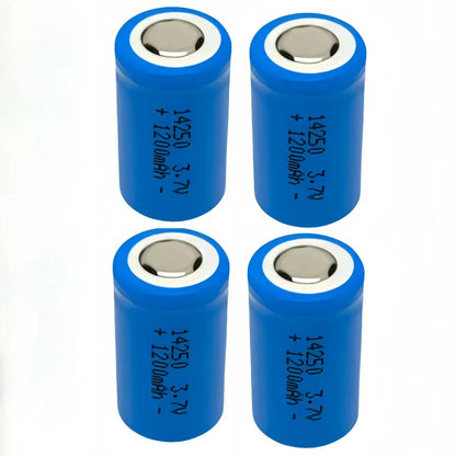 4pcs/lot 14250 rechargeable lithium battery LS14250 ER14250H 1/2-R6 1/2 AA 1200mah rechargeable 3.7V lithium battery