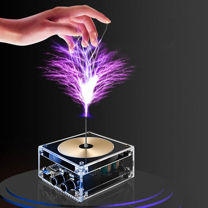 Bluetooth-compatible Music Tesla Coil Arc Plasma Loudspeaker Wireless Transmission Touchable Artificial Education Experiment Toy