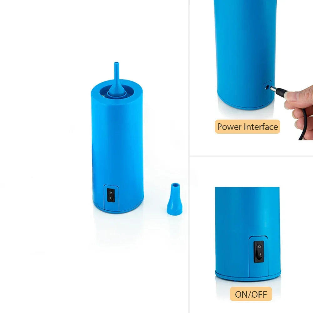 Balloon Pump Electric Air Pump Portable Balloon Inflators Machine with 2pcs Nozzles for Christmas Birthday Party Decoration
