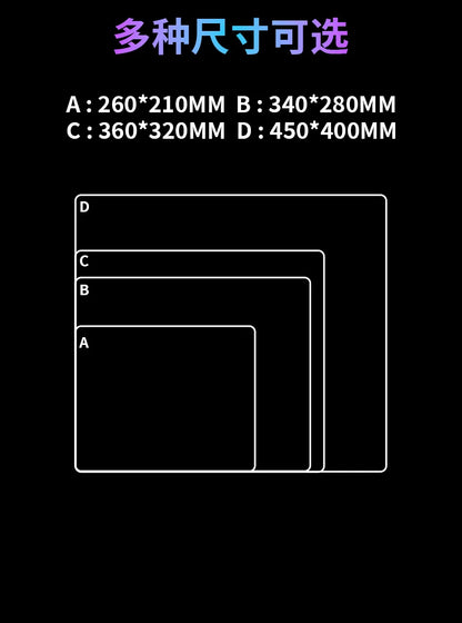 Skypad SORA YUME Glass Gaming Mouse Pad 260x210mm Smooth Frosted Surface Customize Mat FPS Office Esports Game Glass Mouse Pads