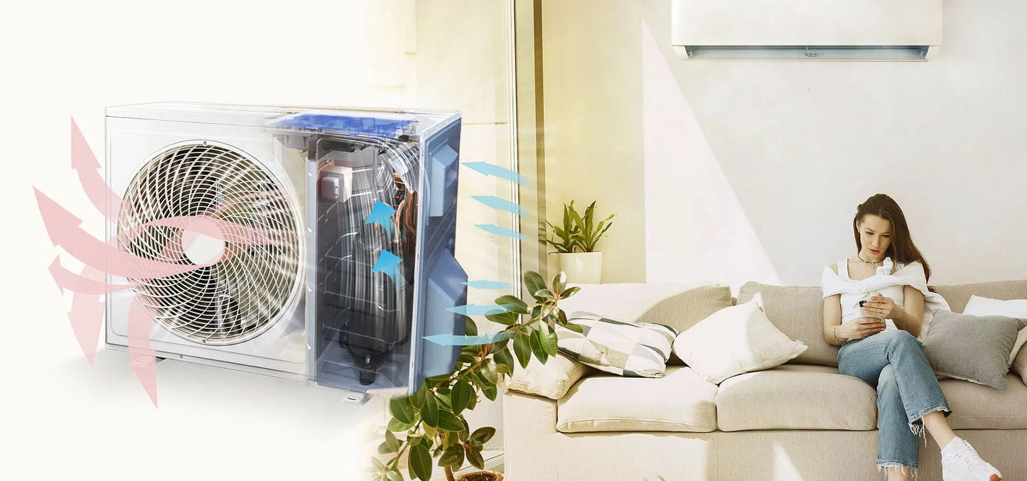 A+++ 220V 9000 / 12000 / 18000 / 24000 BTU CE RoHS Approved Wall Mounted Inverter Mini Split Air Conditioner