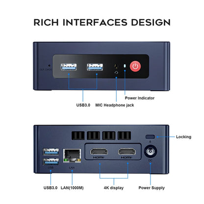 Beelink Mini S13 Intel Twin Lake N150 S12 Pro N100 16G 500G Windows 11 Mini S 11th N5095 DDR4 8GB 128GB Desktop Computer N95