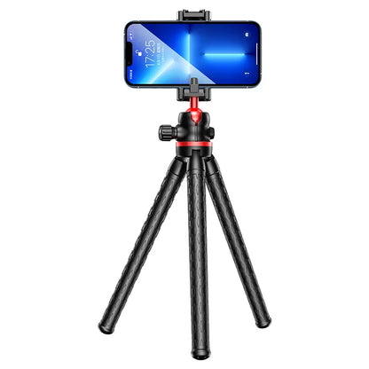 FGCLSY 2025 Flexible Octopus Tripod for iPhone smartphone Camera DSLR 2in1 Design With Phone Holder Side Cold Shoe 1/4'' Screw