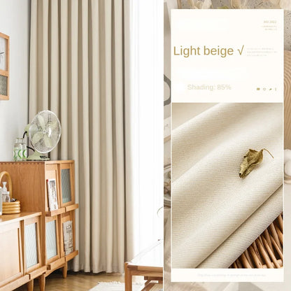 Minimalist Children's Room Drapes Large Area Bedroom Blackout Curtain Home Balcony Bay Window Curtains Modern Living Room Drape