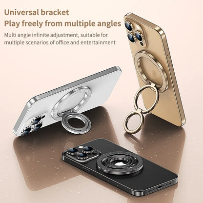 Mobile Phone Strong Magnetic Holder for Magsafe Double-sided Magnet Stand Portable Folding Ring Bracket for Xiaomi iPhone 14 15