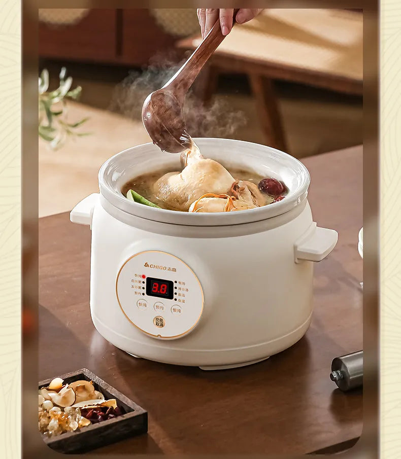 Electric slow cooker for baby food, ceramic household fully automatic stew pot, soup pot, electric slow cooker, porridge cooker