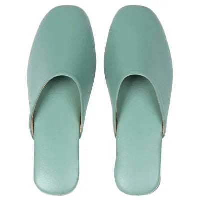 Sheepskin Genuine Leather Slippers Women Non-Slip Waterproof Slides Unsex Indoor Outdoor Home Shoes