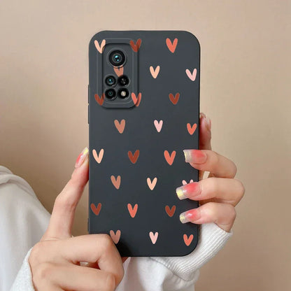 For Xiaomi Mi 10T 5G Phone Case Matte Liquid Silicone Shell For Xiaomi Mi 10T Pro 5G Cute Cat Cartoons Ultrathin Fashion Fundas