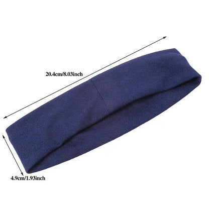7Pcs Solid Color High Elasticity Headbands Yoga Exercise Headband Hair Accessories Sweat Absorbing Wide Edge Headband