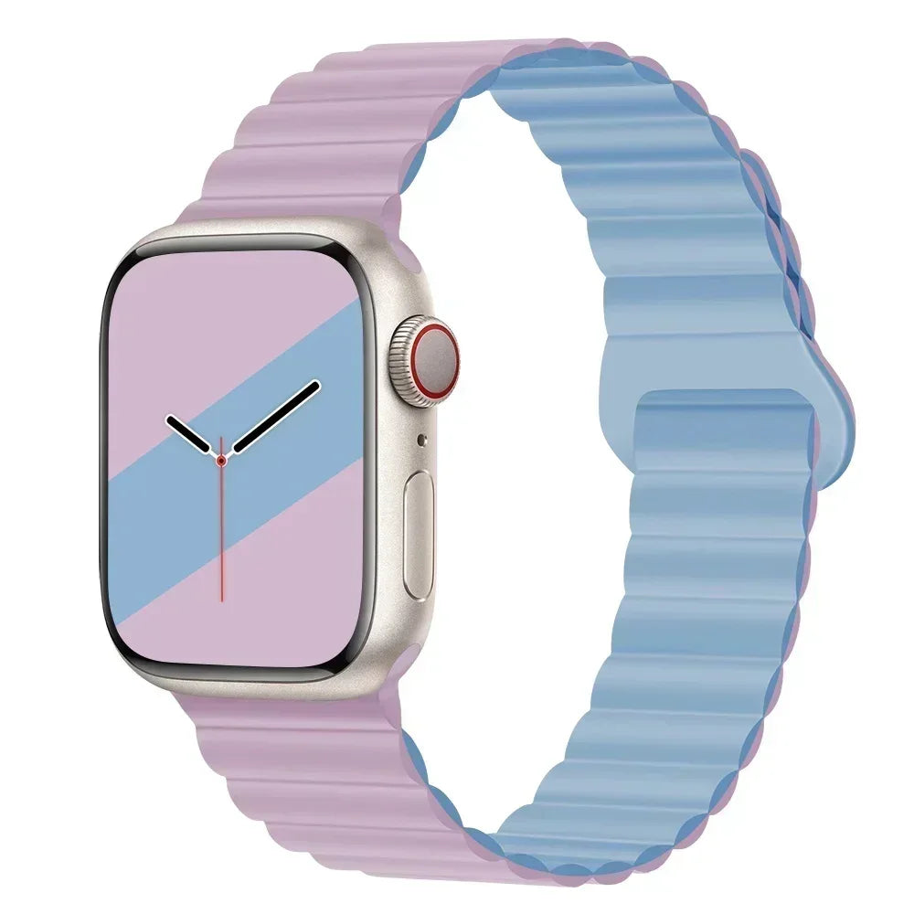 NEW Original Liquid Silicone Magnetic bands for Apple watch band Ultra 2 Series 9 SE iwatch 42mm 44mm 45mm 49mm 38mm 40mm 41mm