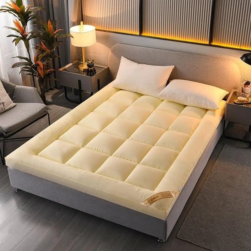 Down soft mattress five-star hotel three-dimensional thickened 10cm mattress student dormitory 0.9m/1.2m soft cushion quilt