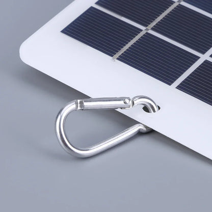 20W 5V Portable Solar Battery Charger Type-C Solar Panel Mobile Power Supply Lightweight Courtyard Lighting With 3-meter Cable