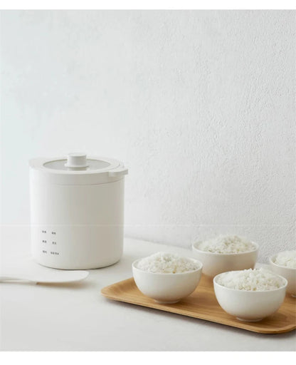 Olayks 1.2L Electric Rice Cooker Ceramic Glaze Liner Mini Electric Cooker Fast Cooking Multifunctional Kitchen Appliances 220V