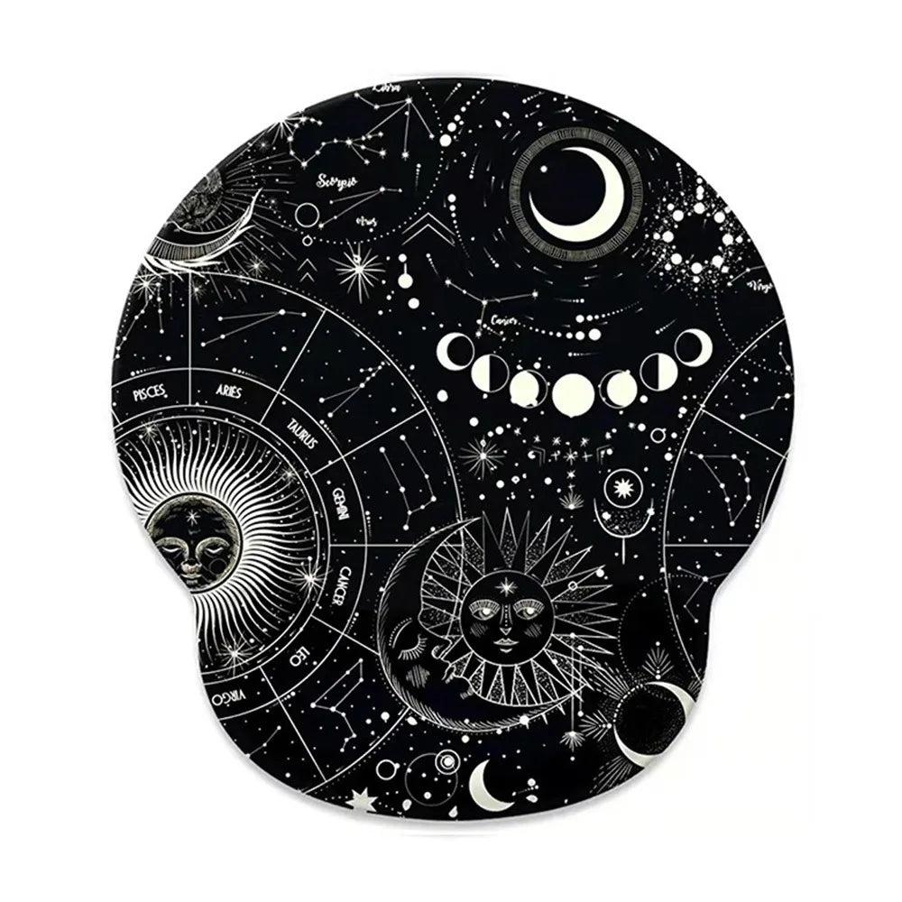 Gift Leopard Mouse Pad Ergonomic Gel Wrist Support Grey Non-Slip Base Wrist Rest Pad Typing and Pain Relief